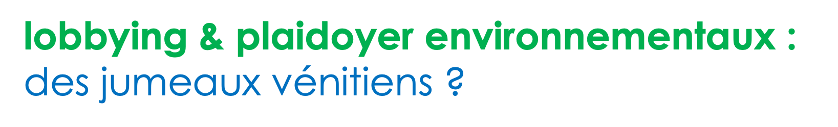 Plaidoyer & Lobbying - Par Axel Darut et Michel Germond