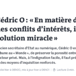 Pantouflage Cédric O